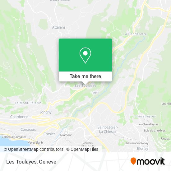 Les Toulayes map