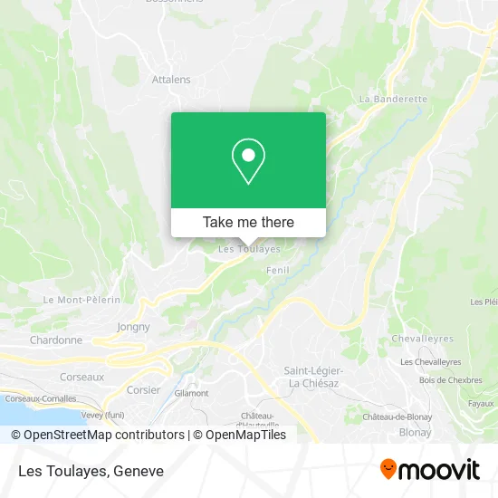 Les Toulayes map