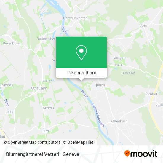 Blumengärtnerei Vetterli map