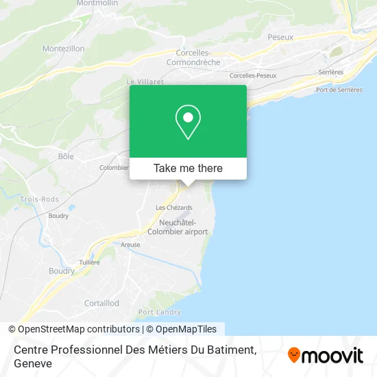 Centre Professionnel Des Métiers Du Batiment map