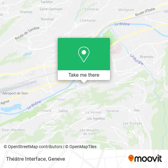 Théâtre Interface map