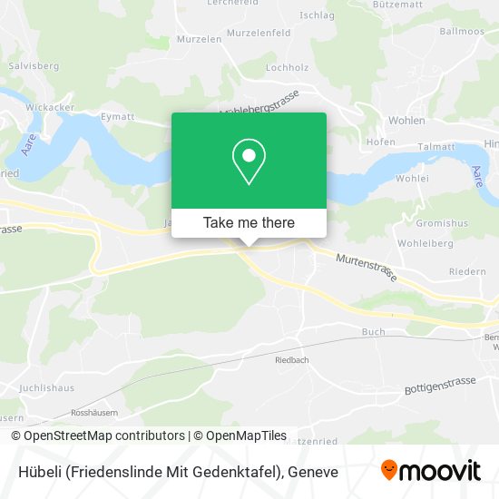 Hübeli (Friedenslinde Mit Gedenktafel) map