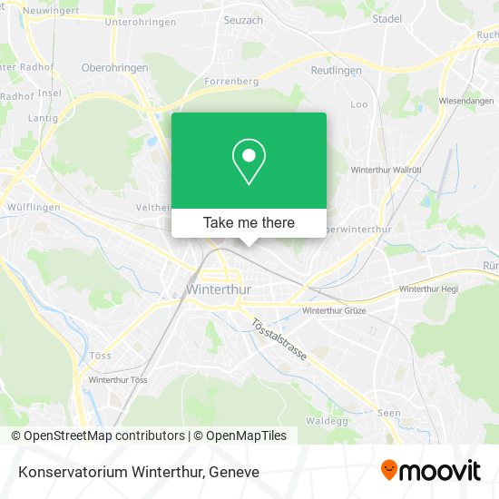 Konservatorium Winterthur map
