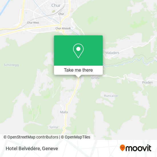 Hotel Belvédère map