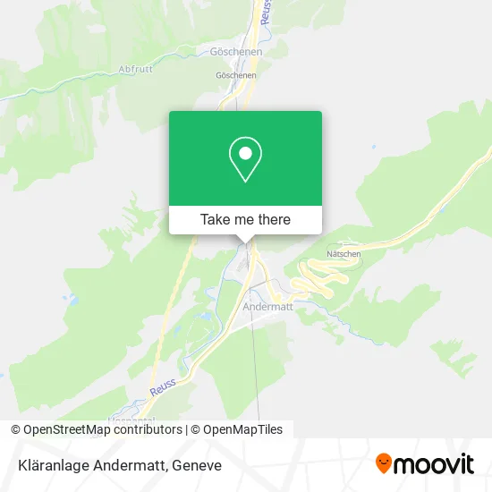 Kläranlage Andermatt map