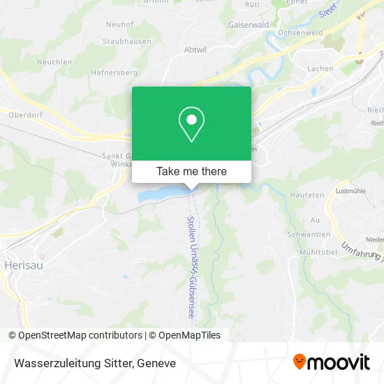 Wasserzuleitung Sitter map