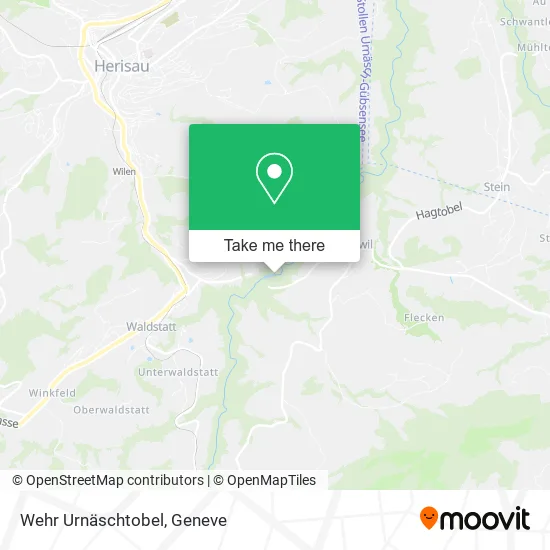Wehr Urnäschtobel map
