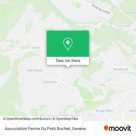 Association Ferme Du Petit Bochet map