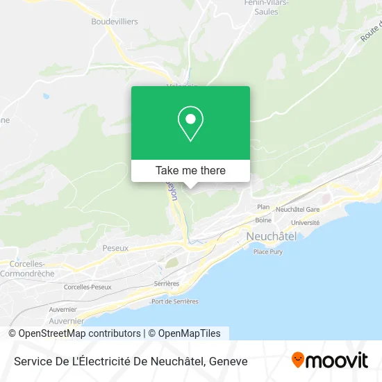 Service De L'Électricité De Neuchâtel map