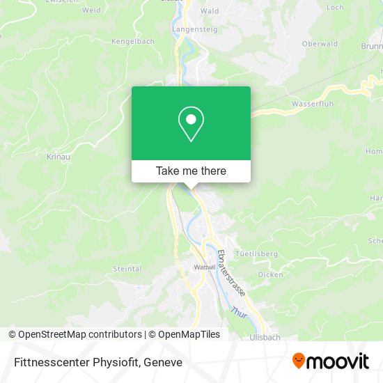 Fittnesscenter Physiofit map