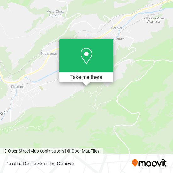 Grotte De La Sourde map