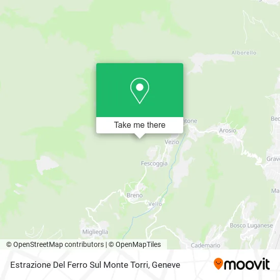 Estrazione Del Ferro Sul Monte Torri map