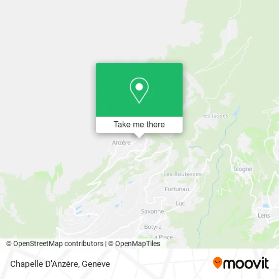 Chapelle D'Anzère map