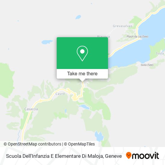 Scuola Dell'Infanzia E Elementare Di Maloja map