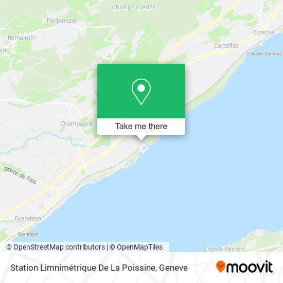 Station Limnimétrique De La Poissine map