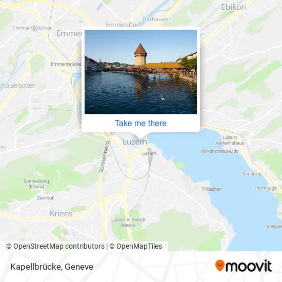 Kapellbrücke map