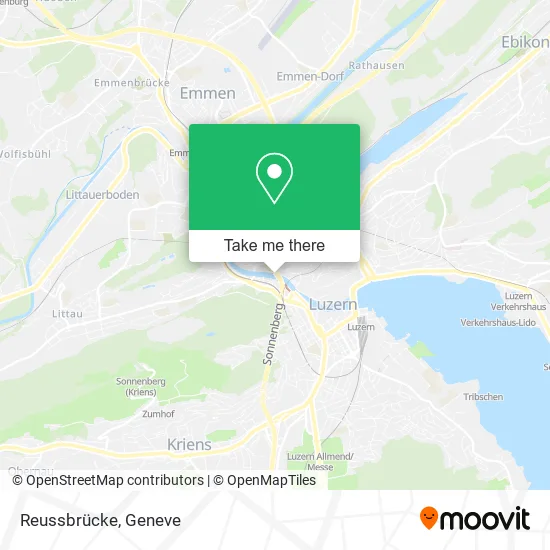 Reussbrücke map