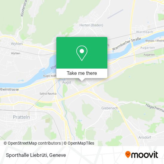 Sporthalle Liebrüti map