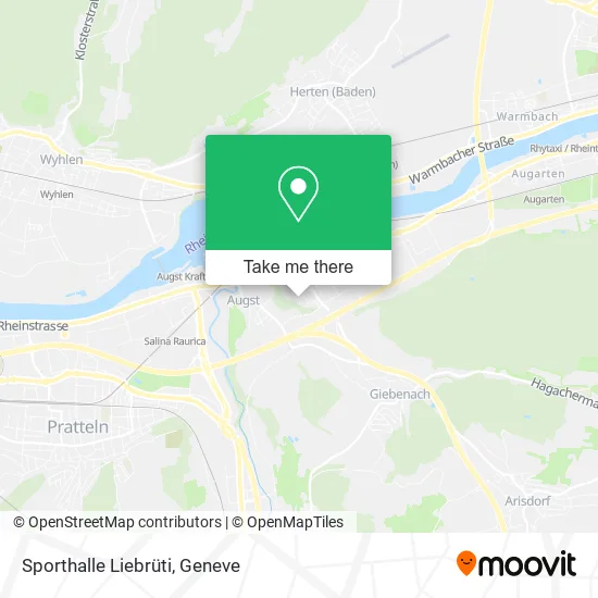 Sporthalle Liebrüti map