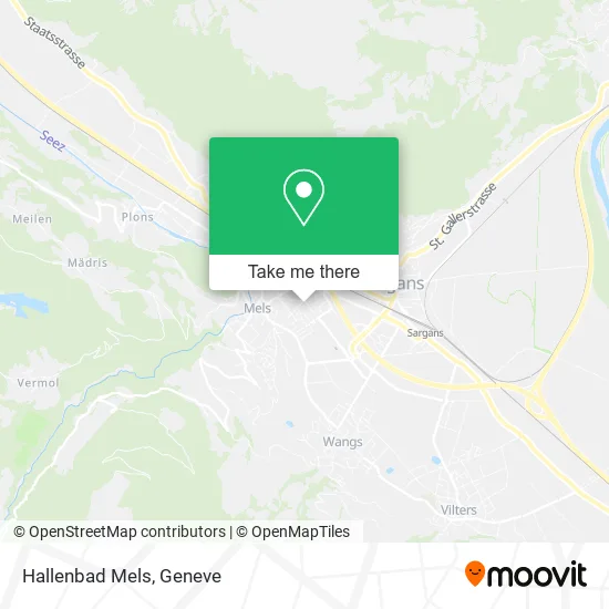 Hallenbad Mels map