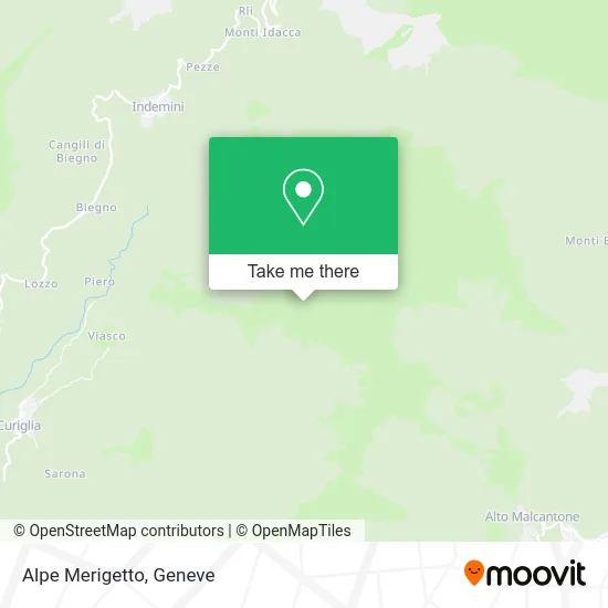 Alpe Merigetto map
