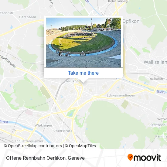 Offene Rennbahn Oerlikon map