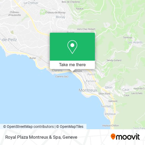 Royal Plaza Montreux & Spa map