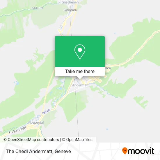 The Chedi Andermatt map