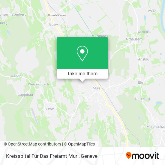 Kreisspital Für Das Freiamt Muri map