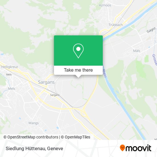 Siedlung Hüttenau map