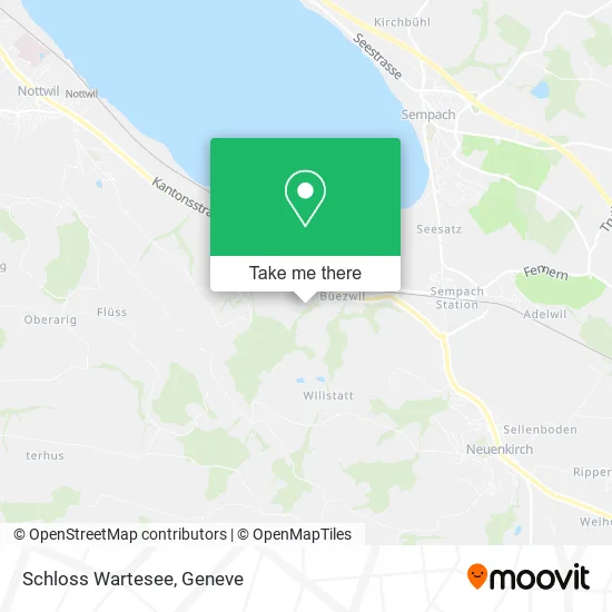 Schloss Wartesee map