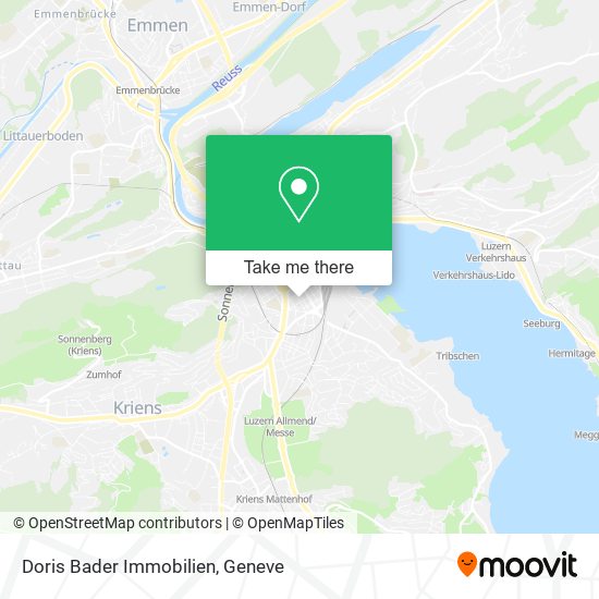 Doris Bader Immobilien map