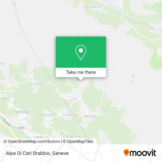 Alpe Di Carì Stabbio map