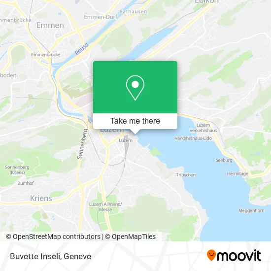 Buvette Inseli map