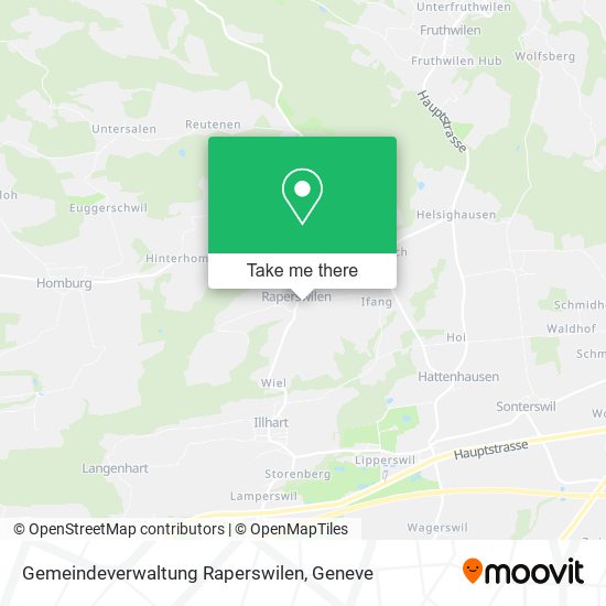 Gemeindeverwaltung Raperswilen map