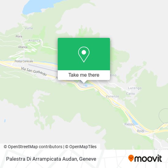 Palestra Di Arrampicata Audan map