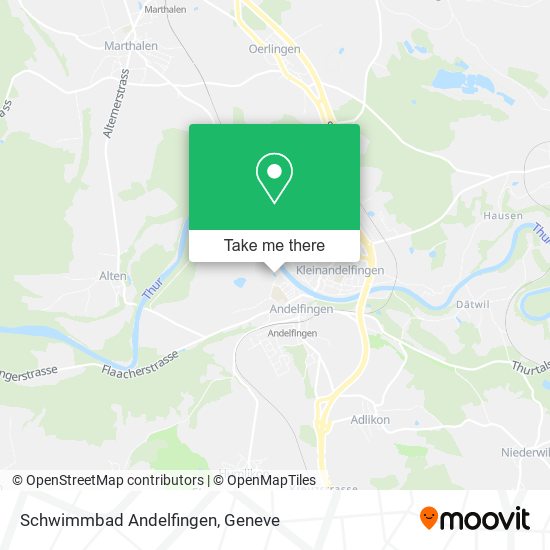 Schwimmbad Andelfingen map