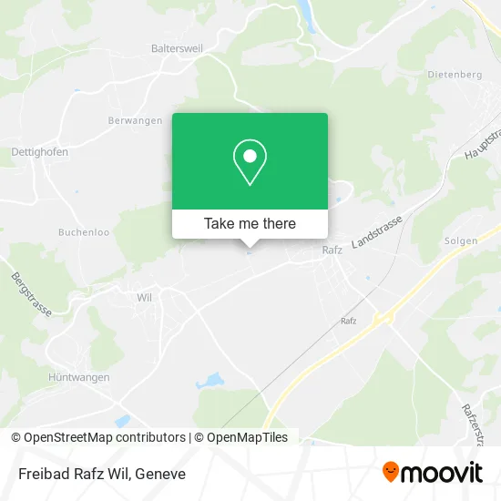 Freibad Rafz Wil map