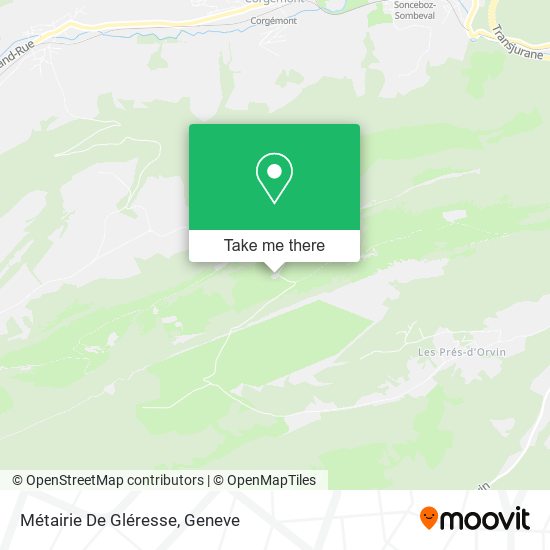 Métairie De Gléresse map