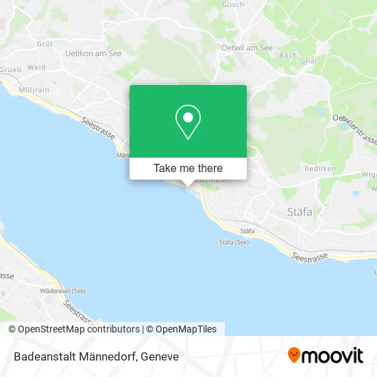 Badeanstalt Männedorf map