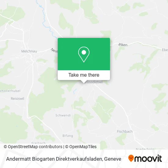 Andermatt Biogarten Direktverkaufsladen map