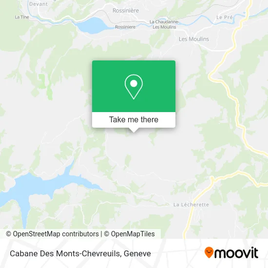 Cabane Des Monts-Chevreuils map