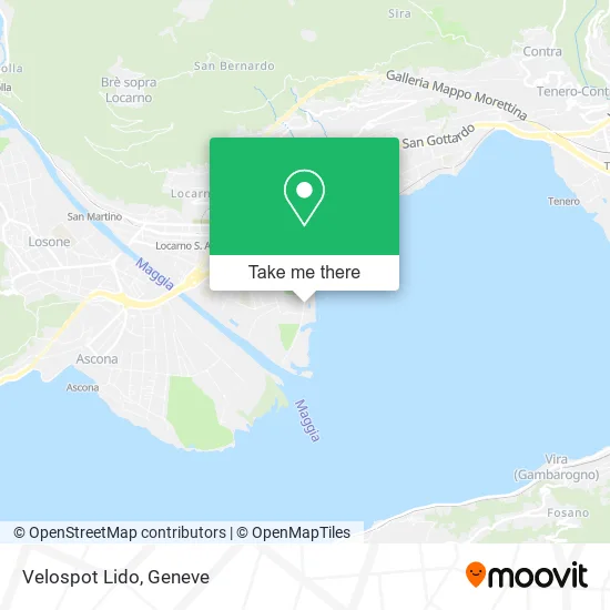 Velospot Lido map