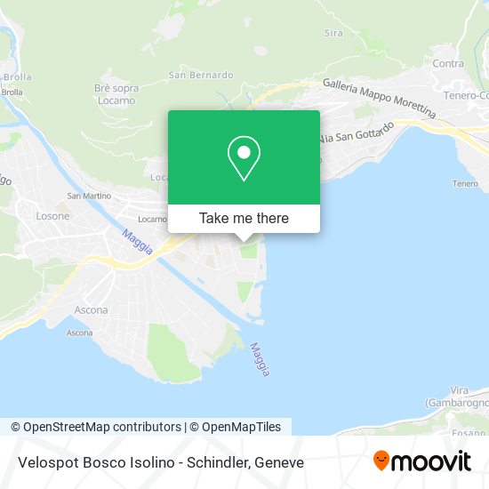 Velospot Bosco Isolino - Schindler map