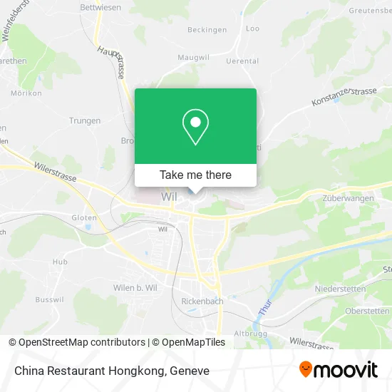 China Restaurant Hongkong map