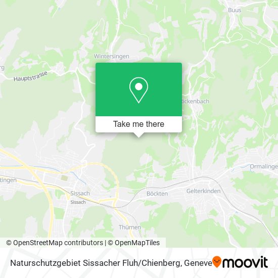 Naturschutzgebiet Sissacher Fluh / Chienberg map