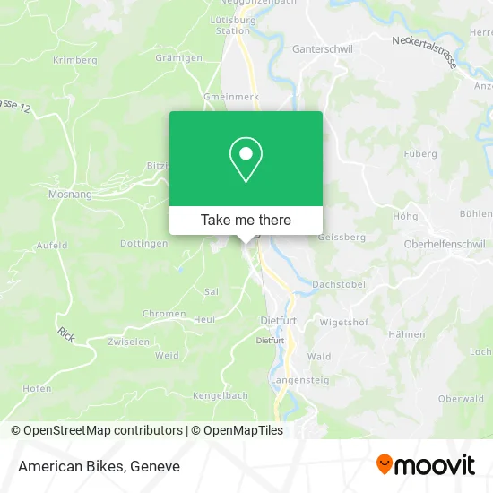 American Bikes map