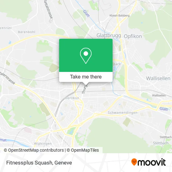 Fitnessplus Squash map