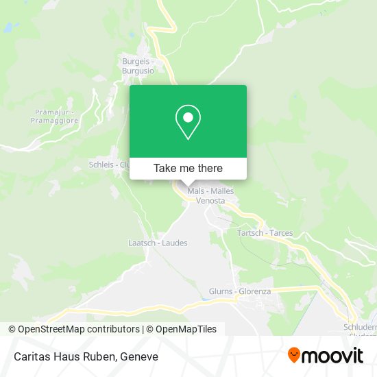 Caritas Haus Ruben map