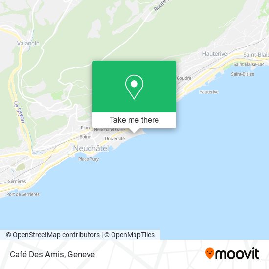 Café Des Amis map